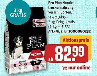 REWE Pro Plan Hundetrockennahrung Angebot