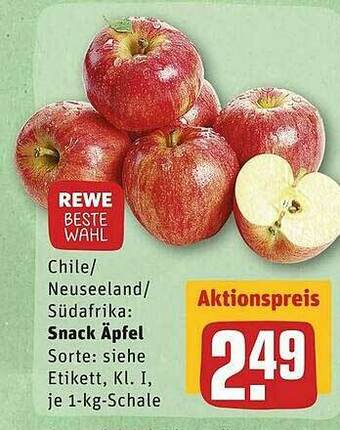 REWE Snack äpfel Angebot