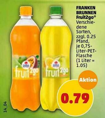 PENNY Franken Brunnen Fruit2go Angebot