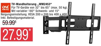Marktkauf One for All TV Wandhalterung WM2453 Angebot