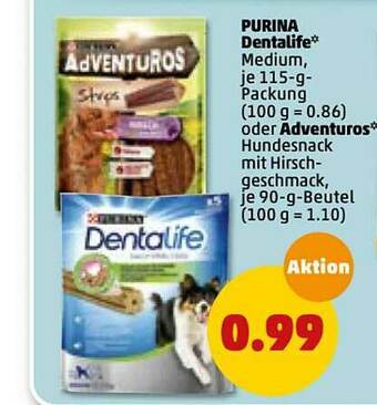 PENNY Purina Dentalife Oder Adventuros Angebot