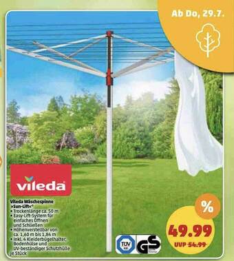 PENNY Vileda Wäschespine „sun-lift” Angebot