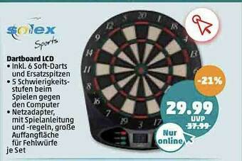 PENNY Dartboard Lcd Solex Sports Angebot