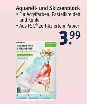 Rossmann Aquarrel und Skizzenblock Angebot