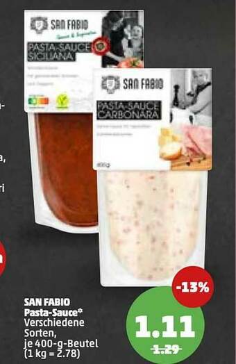 PENNY San Fabio Pasta-sauce Angebot