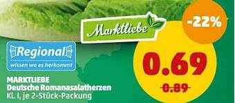 PENNY Marktliebe Deutsche Romanasalatherzen Angebot