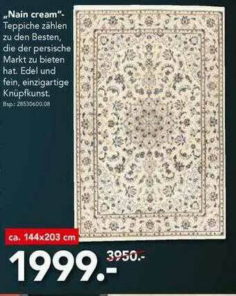 Schaffrath Teppich „nain Cream” Angebot