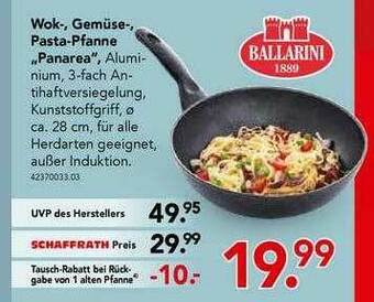 Schaffrath Ballarini Wok-, Gemüse-, Pasta-pfanne „panarea” Angebot