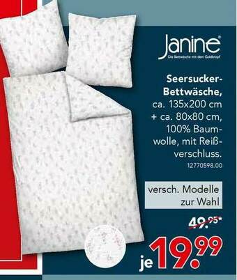 Schaffrath Janine Seersucker-bettwäsche Angebot