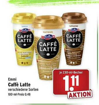 Wasgau Emmi Caffè Latte Angebot