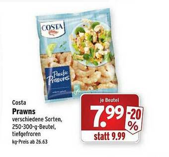 Wasgau Costa Prawns Angebot