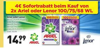 Aktiv Irma Ariel Oder Lenor Allin1 Pods, Flüssig Oder Pulver Angebot