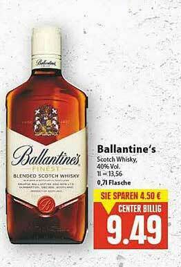 E-Center Ballantine's Scotch Whisky Angebot