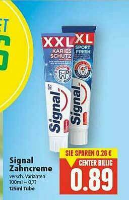 E-Center Signal Zahncreme Angebot