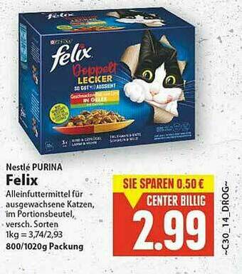 E-Center Nestlé Purina Felix Angebot