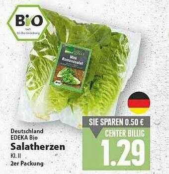 E-Center Deutschland Edeka Bio Salatherzen Angebot