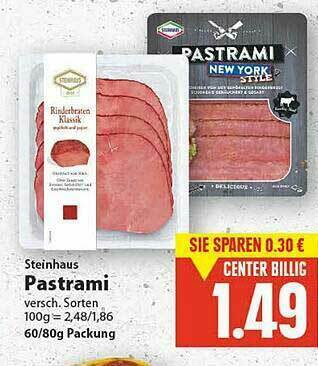 E-Center Steinhause Pastrami Angebot