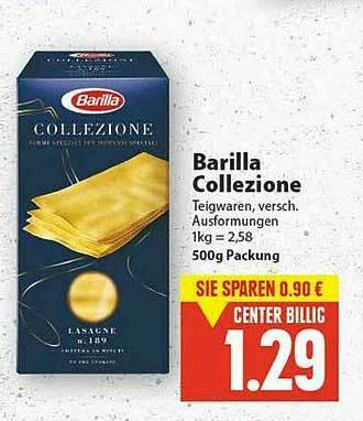 E-Center Barilla Collezione Angebot