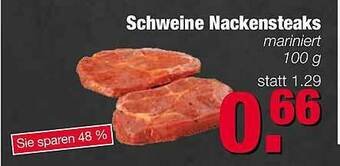 Edeka Scherer Schweine Nackensteaks Angebot