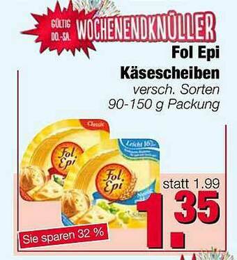 Edeka Scherer Fol Epi Käsescheiben Angebot