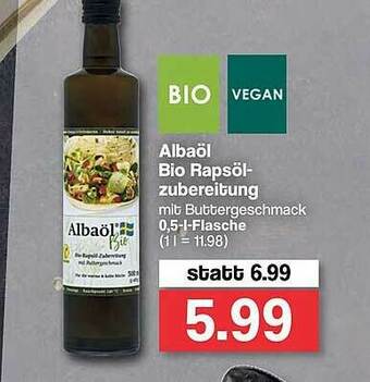 Famila Nord West Bio Vegan Albaöl Bio Rapsöl-zubereitung Angebot