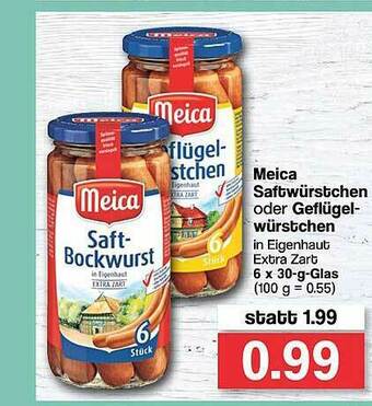 Famila Nord West Meica Saftwürstchen Oder Geflügel-würstchen Angebot