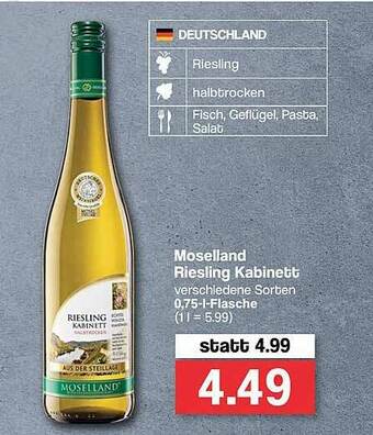 Famila Nord West Moselland Riesling Kabinett Angebot