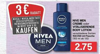 Famila Nord West Nivea Men Creme Oder Vitalisierende Body Lotion Angebot