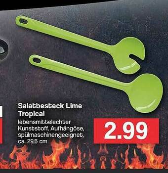 Famila Nord West Salatbesteck Lime Tropical Angebot