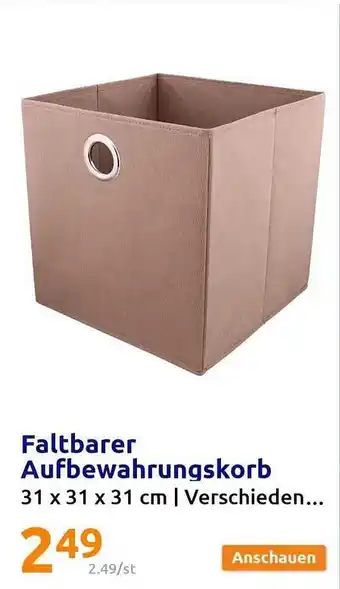 Action Faltbarer aufbewahrungskorb Angebot