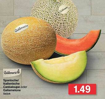 Famila Nord West Spanische Italienische Cantaloupe Oder Galiamelone Goldmarie Angebot