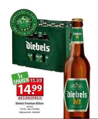 Getränkeland Diebels Premium Altibier Angebot