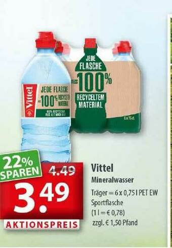 Getränkeland Vittel Mineralwasser Angebot