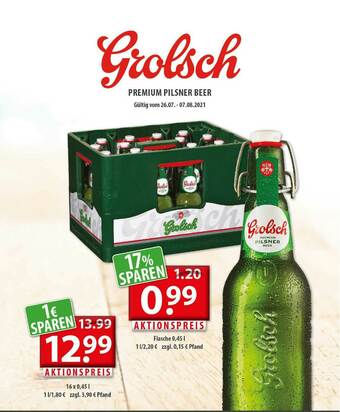 Getränkeland Grolsch Premium Pilsner Beer Angebot