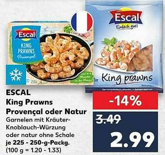 Kaufland Escal King Prawns Provençal Oder Natur Angebot