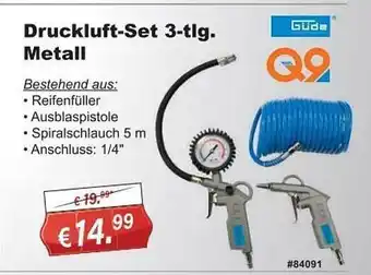 Stabilo Fachmarkt Güde druckluft-set metall Angebot