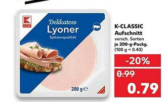 Kaufland K-classic Aufschnitt Angebot