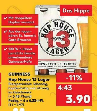 Kaufland Guinness Hop House 13 Lager Angebot