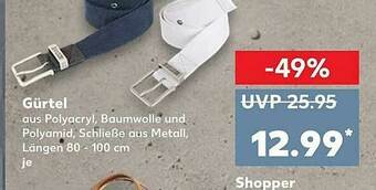 Kaufland Gürtel Angebot