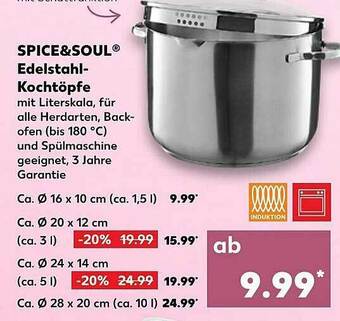 Kaufland Spice & Soul Edelstahl-kochtöpfe Angebot