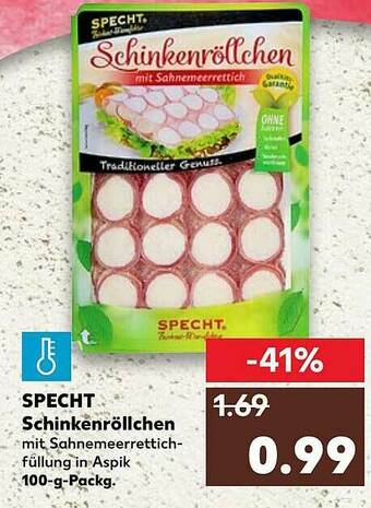 Kaufland Specht Schinkenröllchen Angebot