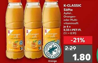 Kaufland K-classic Säfte Angebot