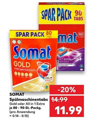 Kaufland Somat Spülmaschinentabs Angebot