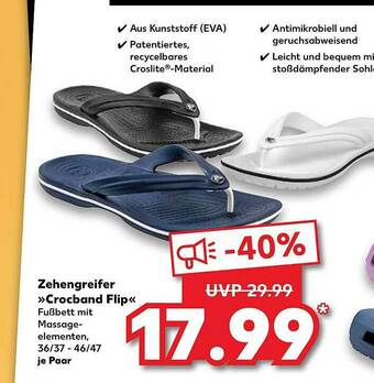 Kaufland Zehengreifer »crocband Flip« Angebot