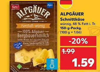 Kaufland Alpgäuer Schnittkäse Angebot