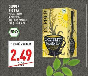 Marktkauf Cupper Bio Tea Angebot