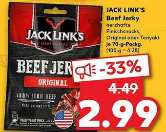 Kaufland Jack Link's Beef Jerky Angebot