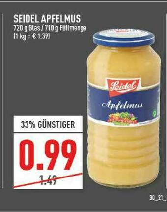 Marktkauf Seidel Apfelmus Angebot