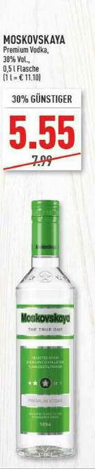 Marktkauf Moskovskaya Premium Vodka Angebot