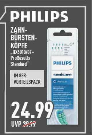 Marktkauf Philips Zahnbürstenköpfe Hs6018.07 Proresults Standard Angebot